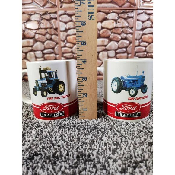 Ford Tractor Pair Coffee Cups, Ford 9600 Tractor and Ford 5000 Series Tractor - Picture 3 of 8